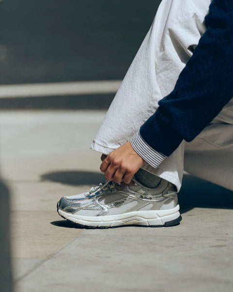 Re-Run Pine Metallic – White-Silver – Women